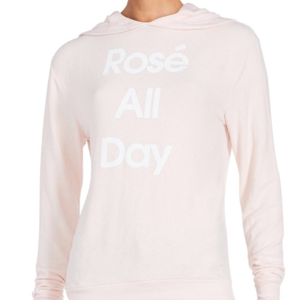 Wildfox Rose All Day Pink Sweatshirt